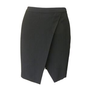 Lauren Ralph Lauren Black Faux Wrap Pencil Skirt